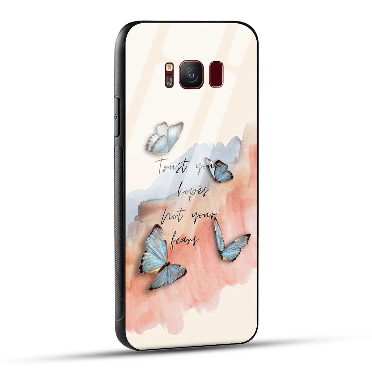Samsung Galaxy S8 Back Cover Trust Your Hopes Printed Glass Case