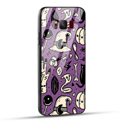 Samsung Galaxy S8 Back Cover Aethetic Texture Printed Glass Case
