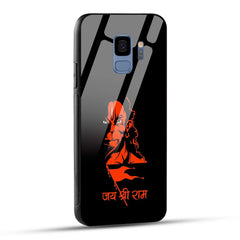 Samsung Galaxy S9 Back Cover Jay Shree Ram Bajrangballi Hanuman Printed Glass Case