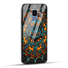 Samsung Galaxy S9 Back Cover Attractive Owl Printed Glass Case