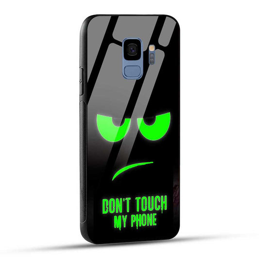 Samsung Galaxy S9 Back Cover Don’t Touch My Phone Glass Case