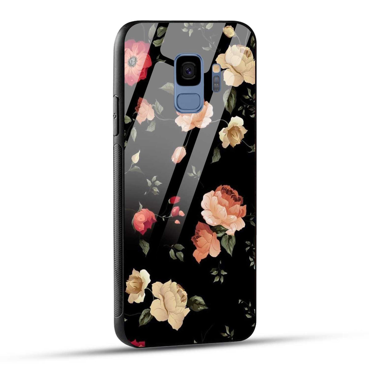 Samsung Galaxy S9 Back Cover Flowers Froral Printed Glass Case