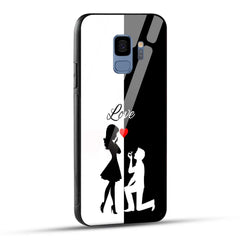 Samsung Galaxy S9 Back Cover Love Proposal Printed Glass Case