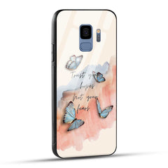 Samsung Galaxy S9 Back Cover Trust Your Hopes Printed Glass Case