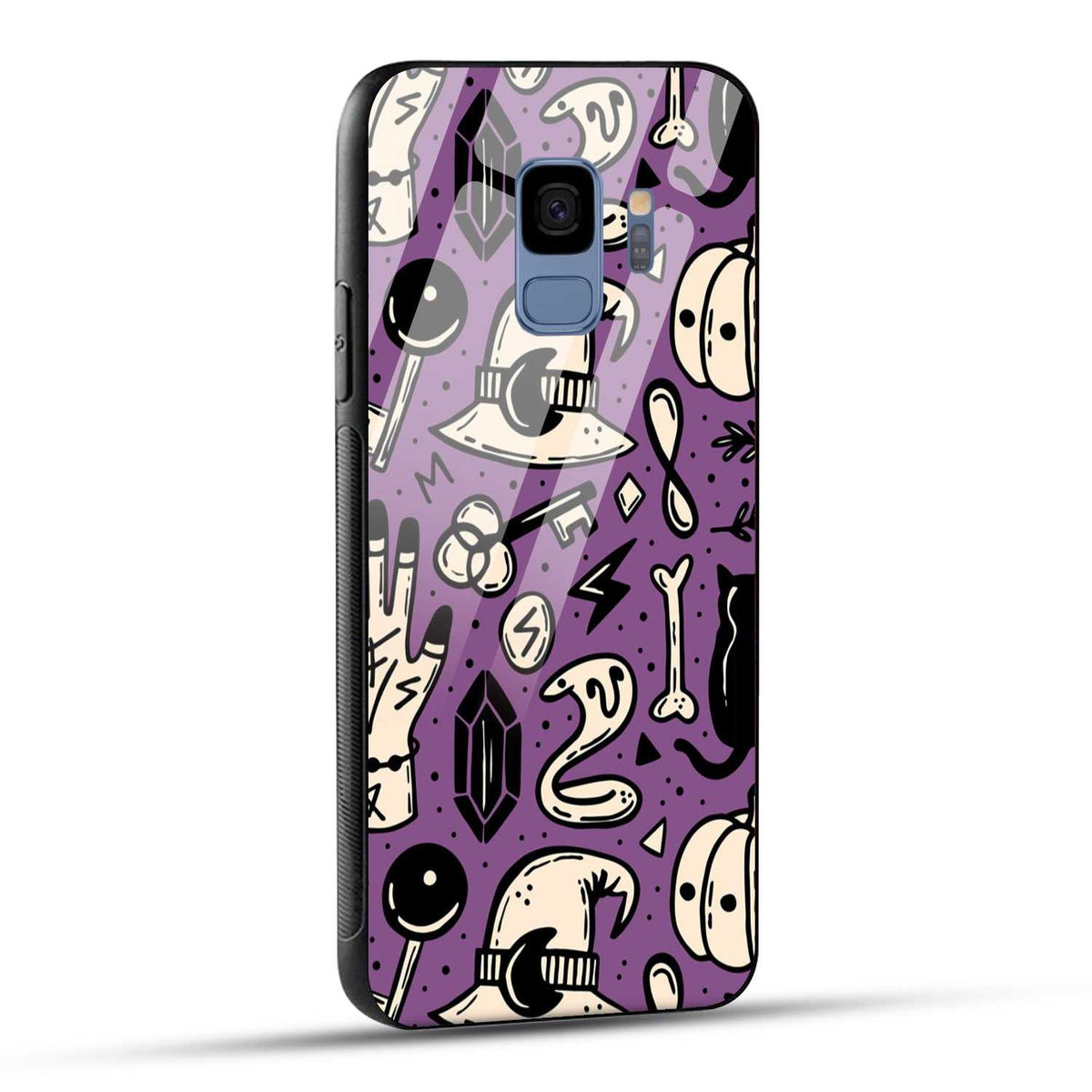 Samsung Galaxy S9 Back Cover Aethetic Texture Printed Glass Case