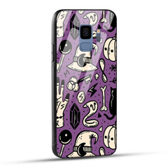 Samsung Galaxy S9 Back Cover Aethetic Texture Printed Glass Case