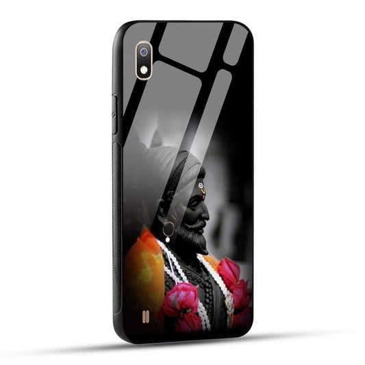 Samsung Galaxy A10 Back Cover Chatrapati Shivaji Maharaj Raje Printed Glass Case