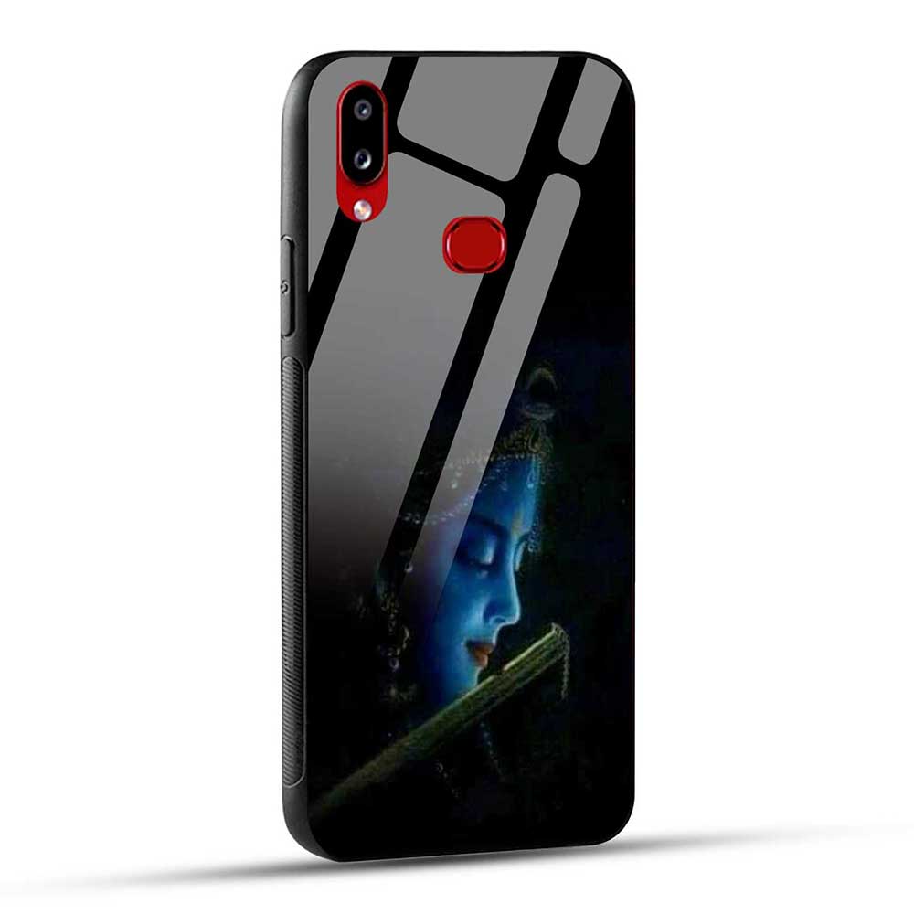Samsung Galaxy A10s / M01s Back Cover Lord Krishna Glass Case