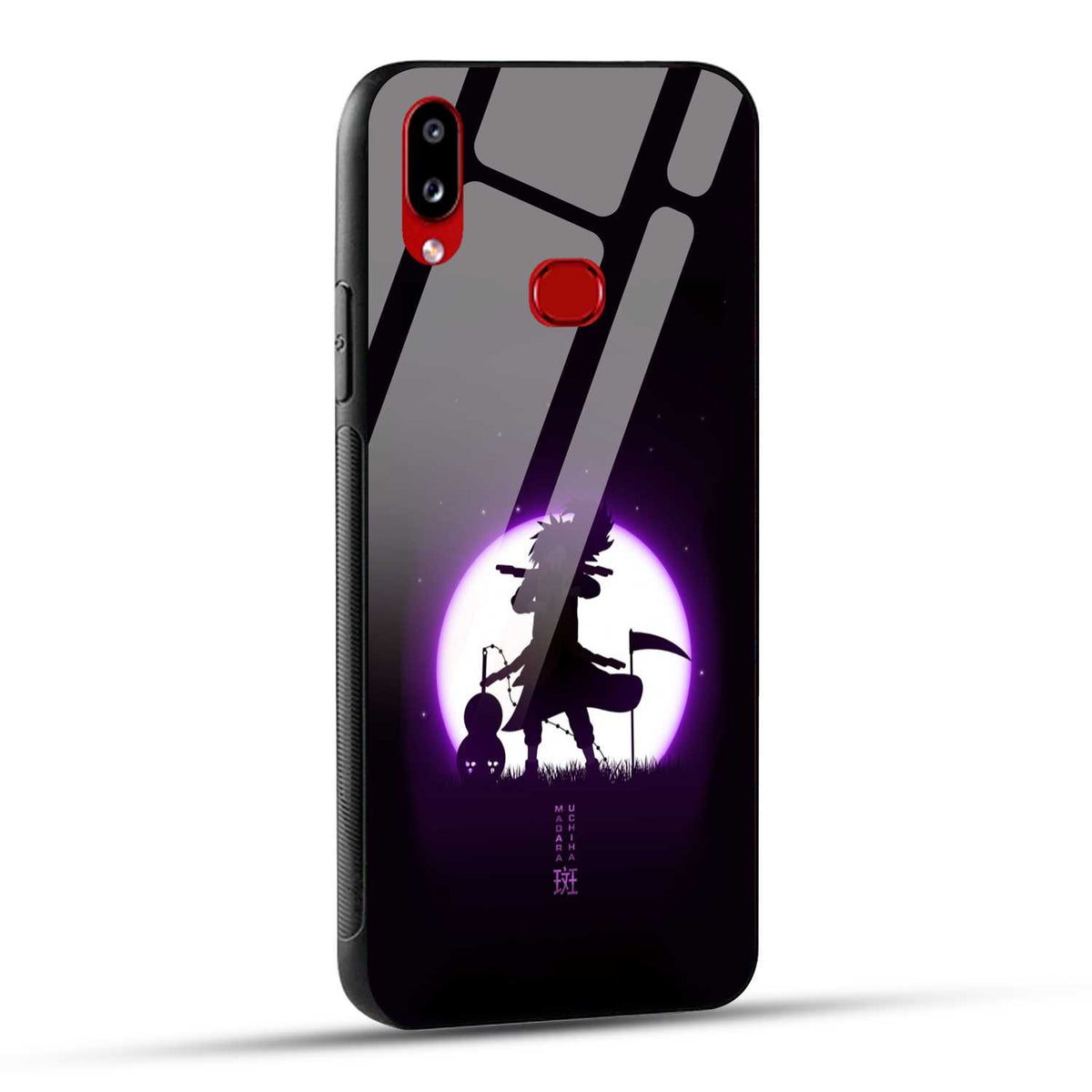 Samsung Galaxy A10s / Samsung Galaxy M01s Back Cover Madara Uchiha Printed Glass Case