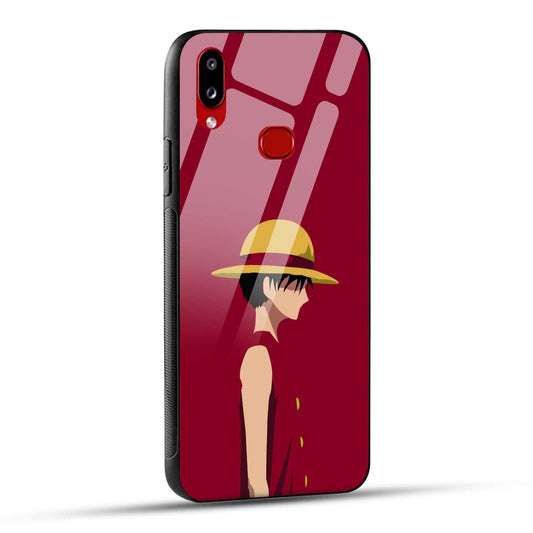 Samsung Galaxy A10s / Samsung Galaxy M01s Back Cover Luffy Printed Glass Case