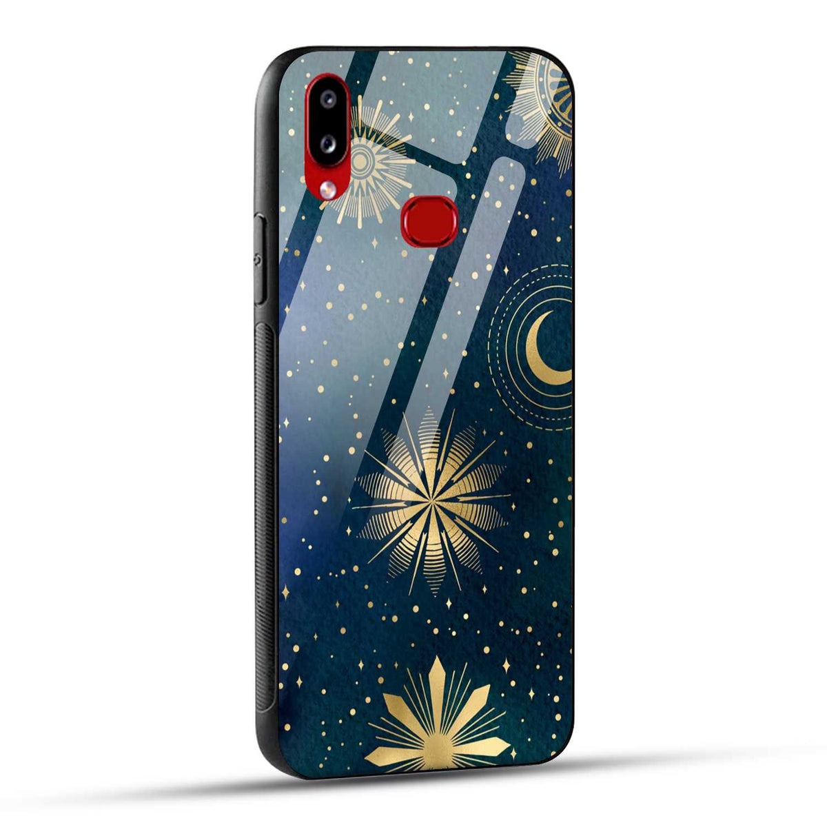 Samsung Galaxy A10s / Samsung Galaxy M01s Back Cover Art Of Moon Printed Glass Case