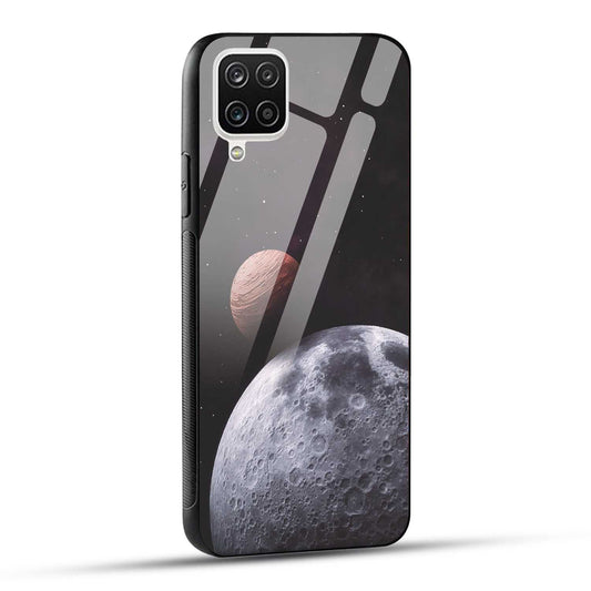 Samsung Galaxy A12 / M12 / F12 Back Cover Galaxy Space Printed Glass Case
