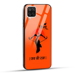 Samsung Galaxy A12 / M12 / F12 Back Cover Jai Shree Ram Printed Glass Case