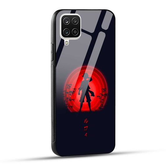 Samsung Galaxy A12 / M12 / F12 Back Cover Luffy Printed Glass Case