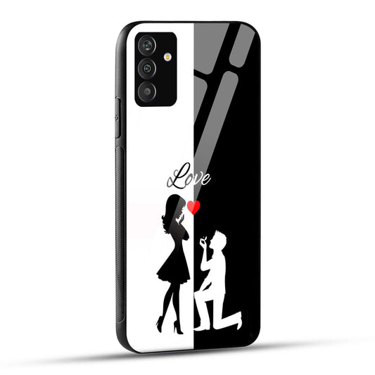 Samsung Galaxy A54 5G Back Cover Love Proposal Printed Glass Case