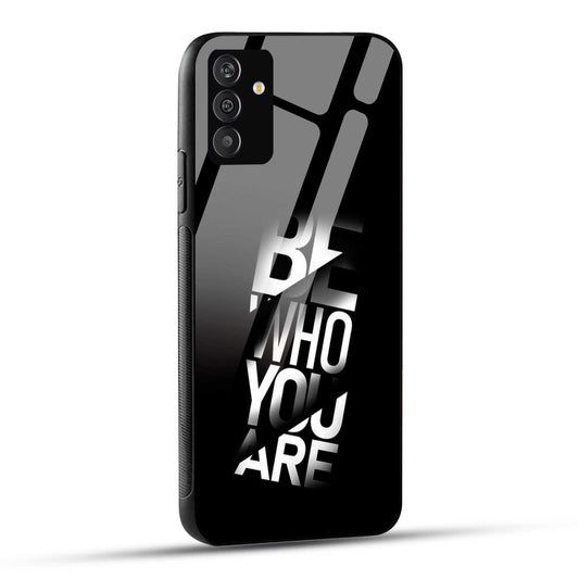 Samsung Galaxy A54 5G Back Cover Be Who You Are Printed Glass Case