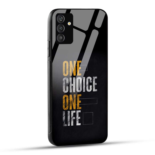 Samsung Galaxy A54 5G Back Cover One Choice One Life Printed Glass Case