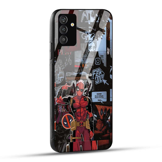 Samsung Galaxy A34 5G Back Cover Superhero Collage Printed Glass Case