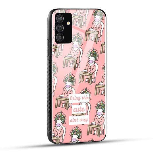 Samsung Galaxy A05s Back Cover Female Unicorns Printed Glass Case