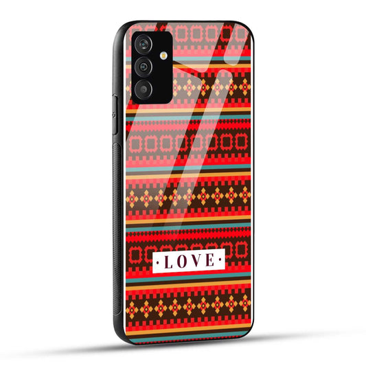 Samsung Galaxy S24 Plus 5G Back Cover Cool Textile Inspired Pattern Printed Glass Case