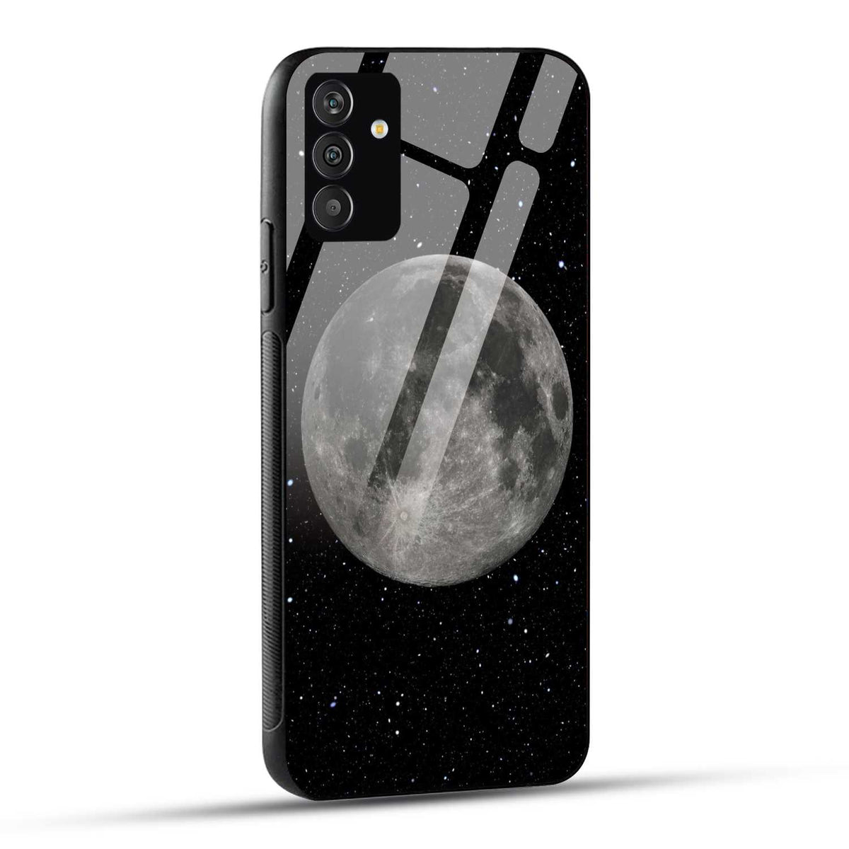 Samsung Galaxy S24 5G Back Cover Moon And Stars Printed Glass Case