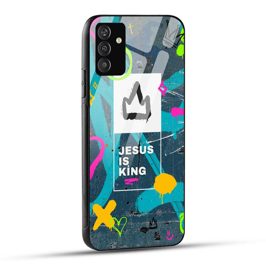 Samsung Galaxy A05s Back Cover Jesus Is King Printed Glass Case