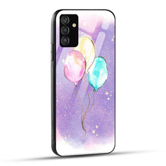 Samsung Galaxy A25 5G Back Cover Balloons Printed Glass Case