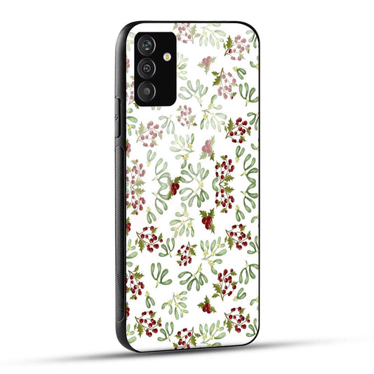 Samsung Galaxy A05s Back Cover Red Green Watercolor Printed Glass Case