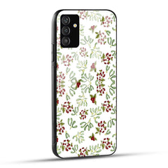 Samsung Galaxy F54 Back Cover Red Green Watercolor Printed Glass Case