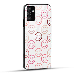 Samsung Galaxy A05s Back Cover Smiley Printed Glass Case
