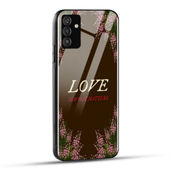Samsung Galaxy A05s Back Cover Classy Flowers Printed Glass Case