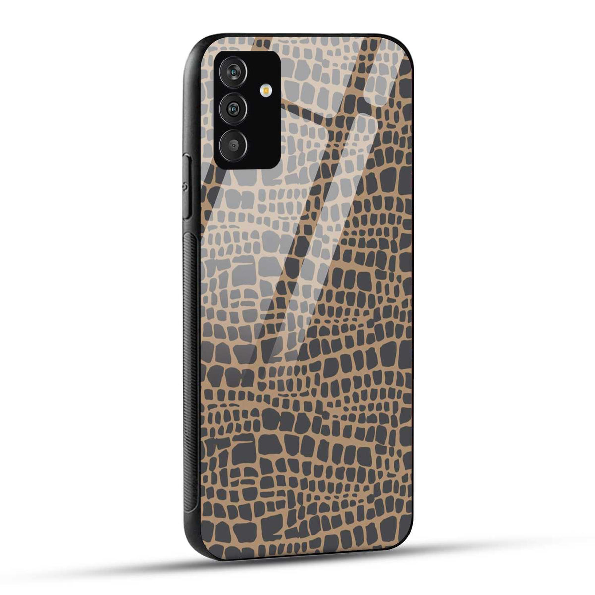 Samsung Galaxy A05s Back Cover Gray Stone Texture  Printed Glass Case