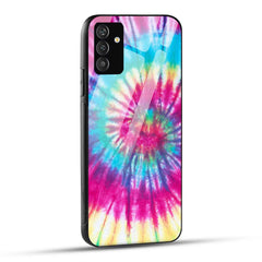 Samsung Galaxy S24 5G Back Cover Tie-Dye Pink Texture Printed Glass Case