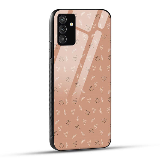 Samsung Galaxy A05s Back Cover Doodle Of Hearts Printed Glass Case