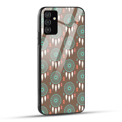 Samsung Galaxy S24 5G Back Cover Seamless Pattern Design Of Dreamcatcher Printed Glass Case