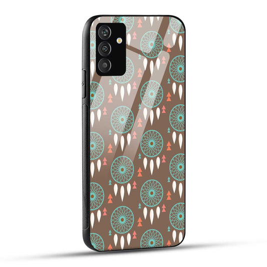 Samsung Galaxy A05s Back Cover Seamless Pattern Design Of Dreamcatcher Printed Glass Case