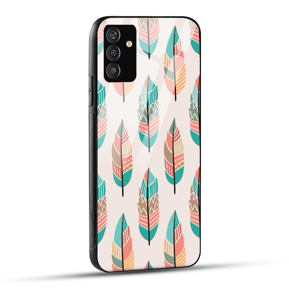 Samsung Galaxy A05s Back Cover Leaf Art Printed Glass Case