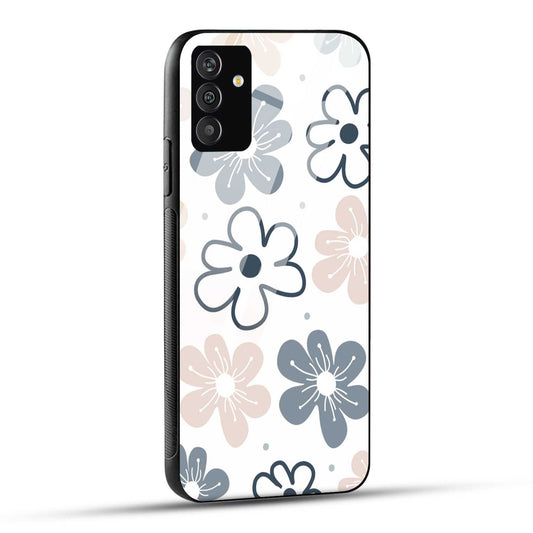 Samsung Galaxy A25 5G Back Cover Doodle Of Flower Printed Glass Case