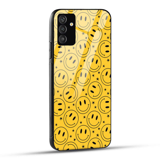Samsung Galaxy F54 Back Cover Keep Smiling Printed Glass Case