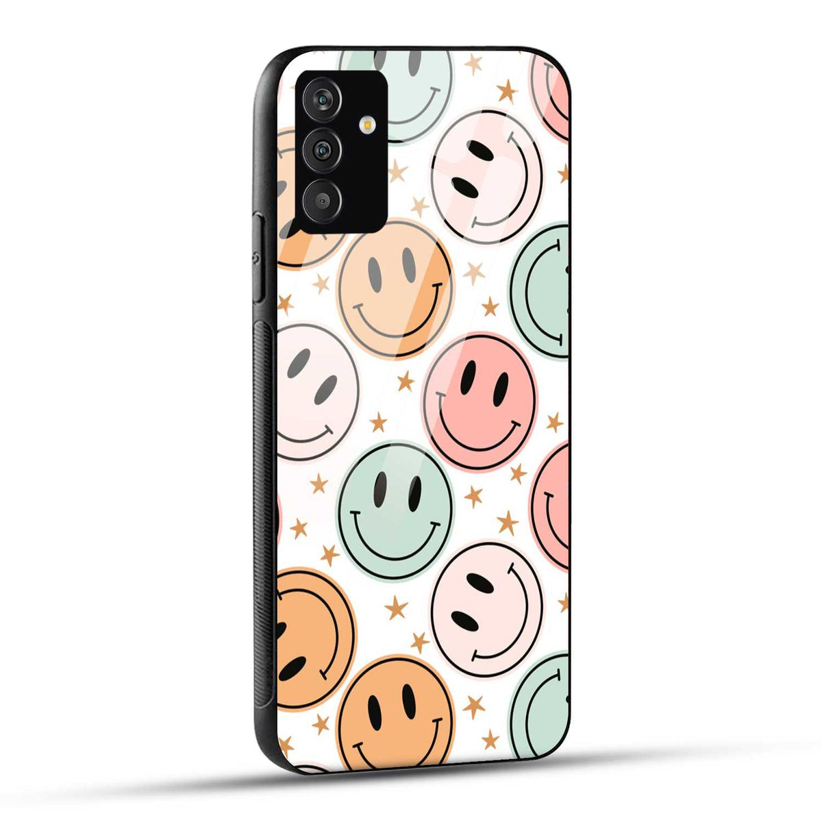 Samsung Galaxy A54 5G Back Cover Smiling Flowers And Stars Printed Glass Case