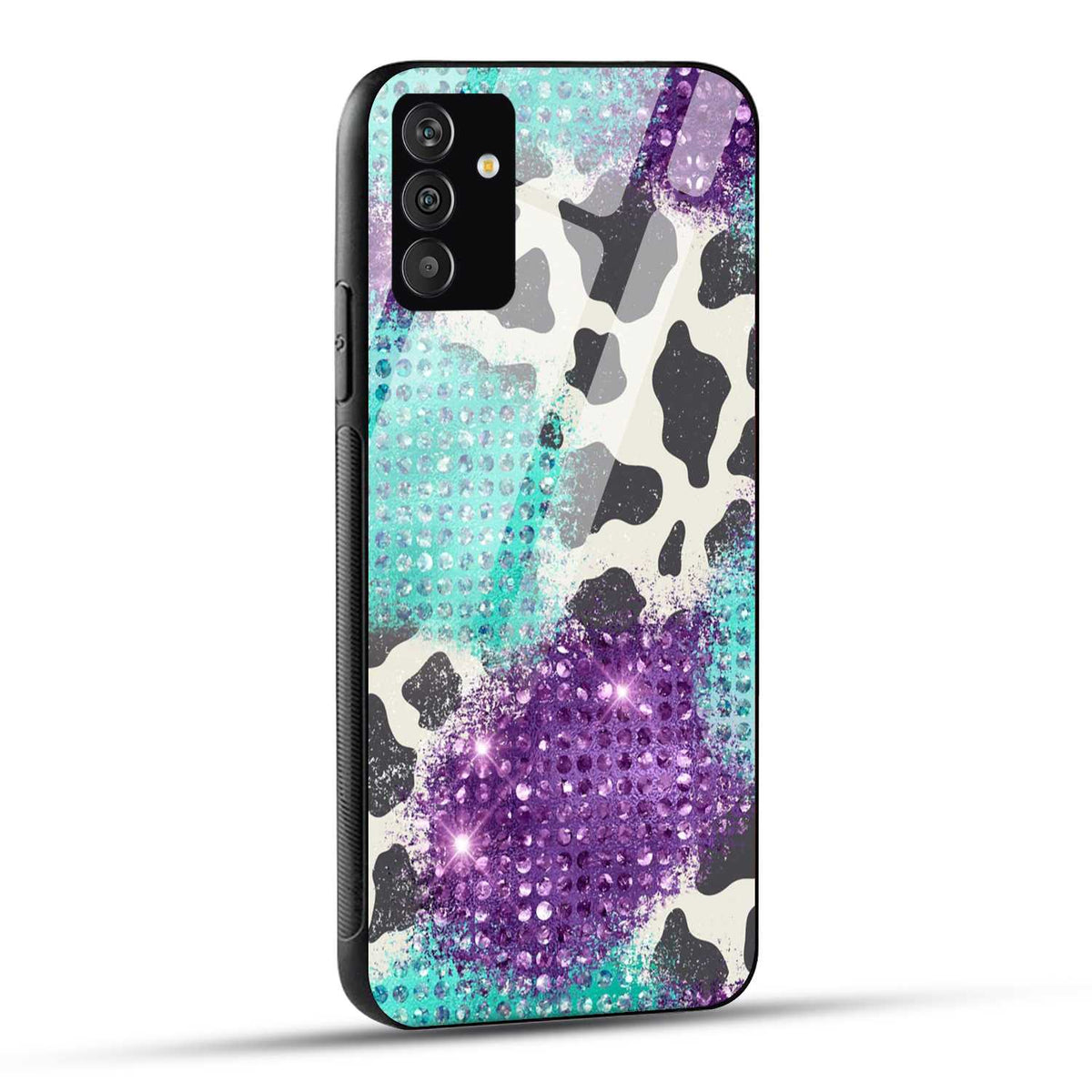 Samsung Galaxy A15 5G Back Cover Shining Diamond Pattern Printed Glass Case