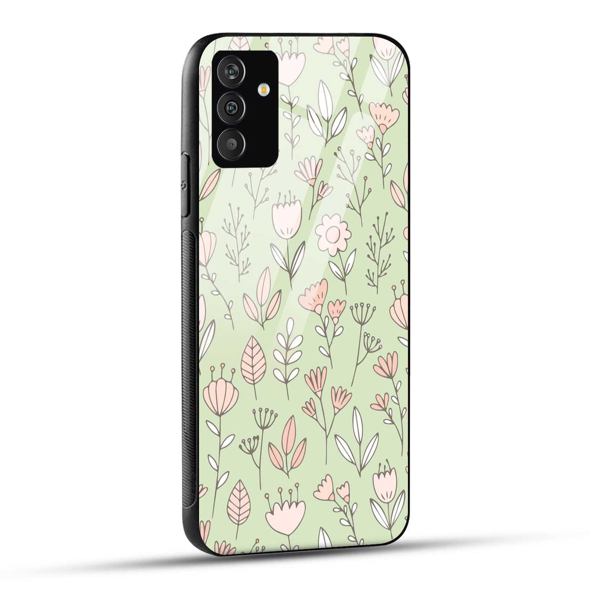 Samsung Galaxy A05s Back Cover Flower Art Printed Glass Case