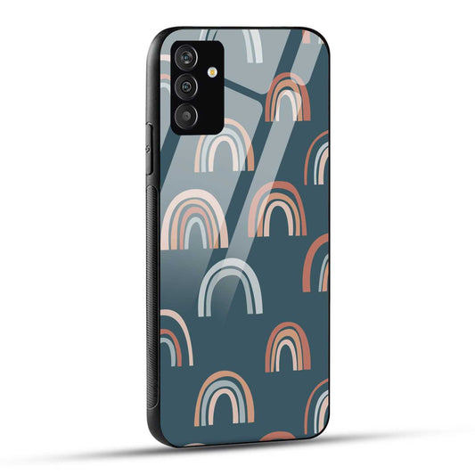 Samsung Galaxy A15 5G Back Cover Curved Pattern Printed Glass Case