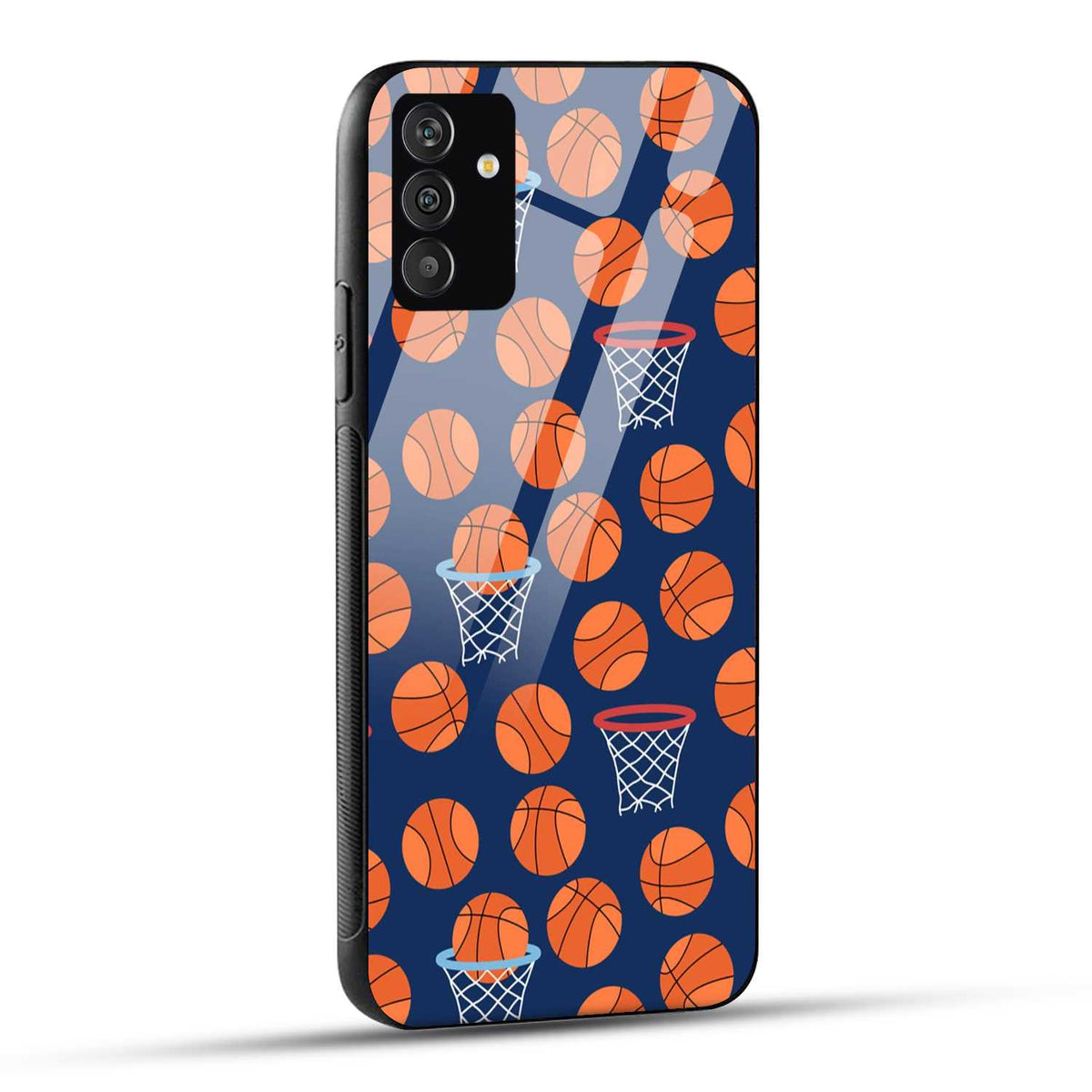 Samsung Galaxy A15 5G Back Cover Basket Ball Doodle Art Printed Glass Case