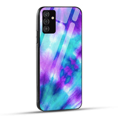 Samsung Galaxy A05s Back Cover Dark Blue Texture Printed Glass Case