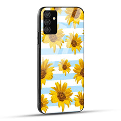 Samsung Galaxy A05s Back Cover Beautiful Sunflower Doodle Printed Glass Case