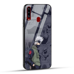 Samsung Galaxy A20s Back Cover Kakashii Printed Glass Case