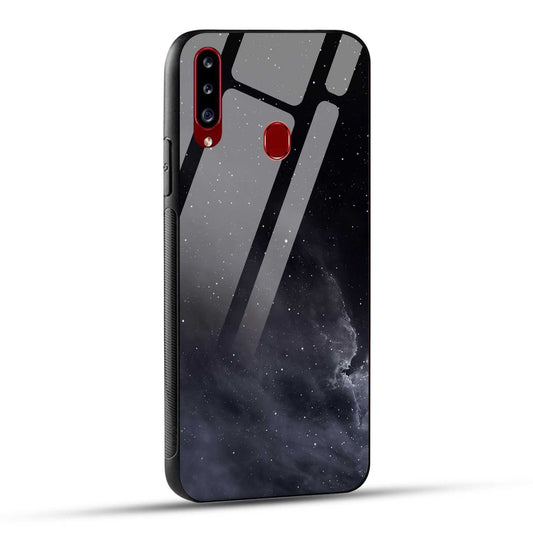 Samsung Galaxy A20s Back Cover Stars In The Dark Printed Glass Case