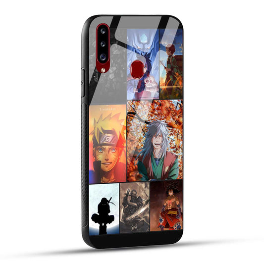 Samsung Galaxy A20s Back Cover Kakashii Narutto Printed Glass Case