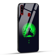 Samsung Galaxy A20s Back Cover Zoro Printed Glass Case